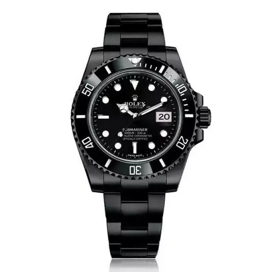 RX Submariner Full Black Stainless Steel Automatic Mens Watch