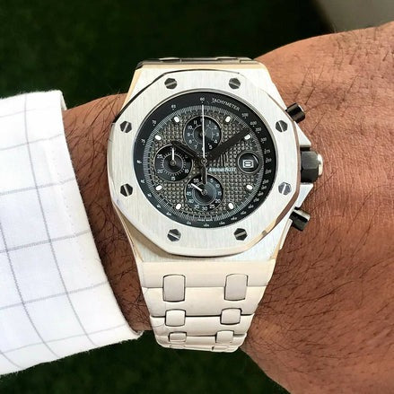 AM Piguet Royal Oak Offshore Stainless Steel Mens Watch