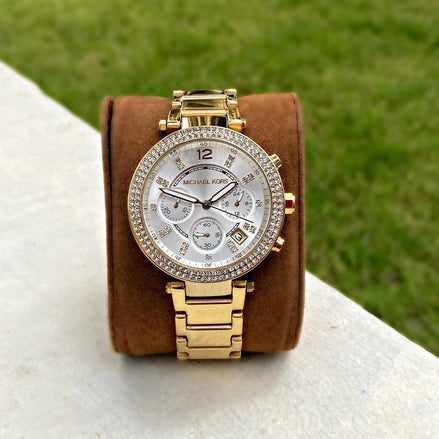 MK women's watch white gold mk5687