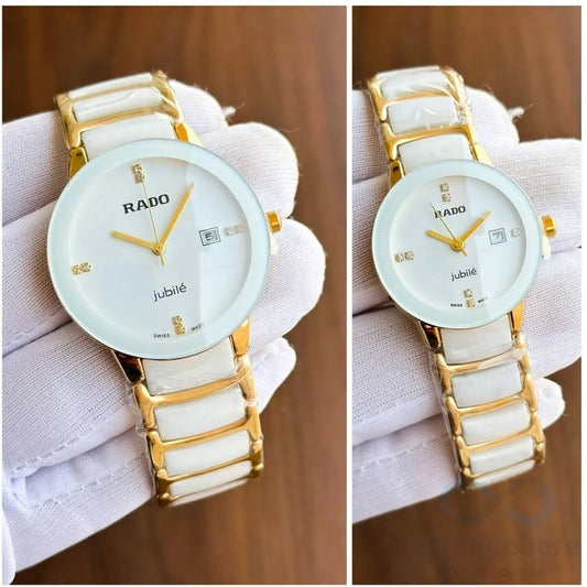 RD Couple Watches White & Gold